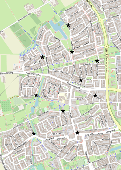 kaart paasspeurtocht 2023